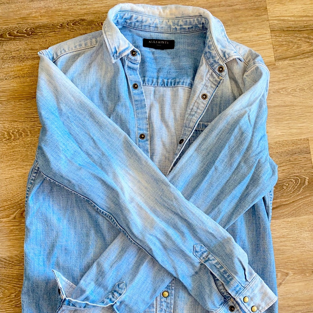 Denim shirt jacket - Picture 4 of 5